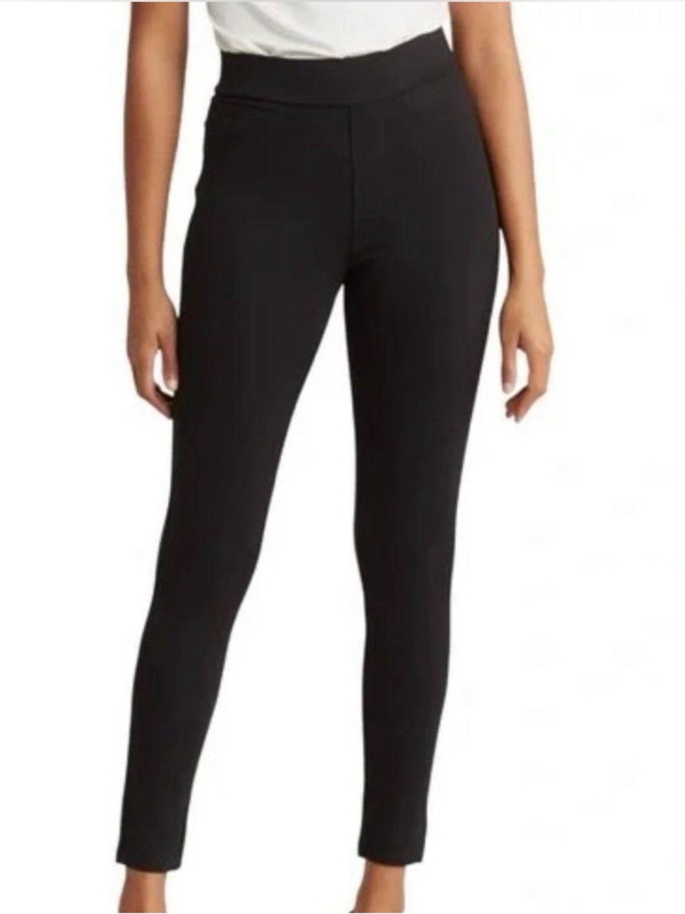 Kay Unger Black Women's Slim Ponte Ankle Pants